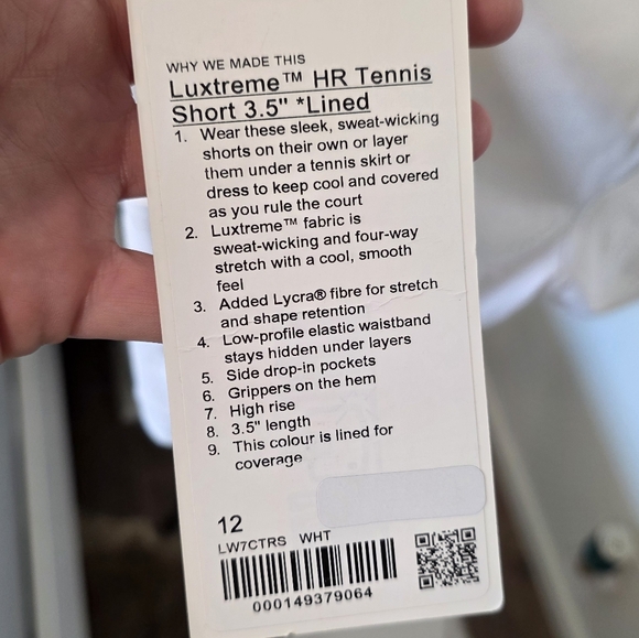 🆕️ Lululemon Luxtreme High-Rise Tennis Short 3.5" - Picture 9 of 12